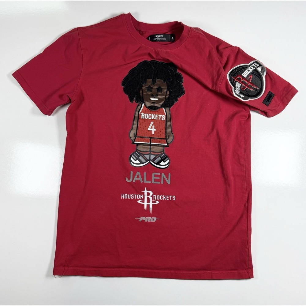 Houston Rockets Jalen Green #4 Pro Standard Small Red NBA Patch Graphic Tshirt